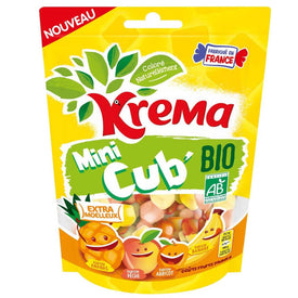Krema Bonbon Mini Cub Bio Fruits Jaune ou Rouge selon la disponibilité - lot de 3