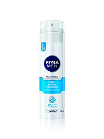 Nivea Men Gel à Raser Fraicheur Peau Sensible 200 ml - Lot de 3 - Nature Linking