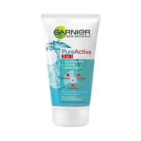 Garnier -Pure Active 3 in 1 Cleanser + Scrub + Mask for Mixed Skin - Avec imperfections, 150 ml - Nature Linking