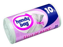 Charger l'image dans la galerie, Handy Bag  Rouleaux de 20 Sacs Poubelle 10 L, Pour Salle de Bains, Fermeture a Liens Hermetique, Resistant, Anti-Fuites, 34 x 40 cm, Blanc - Lot de 4 - Nature Linking