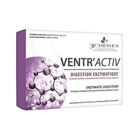 Les 3 Chênes Ventr'Activ Digestion Enzymatique 60 Comprimés - Nature Linking