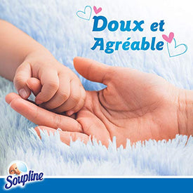 SOUPLINE - Voiles Sèche-Linge Adoucissants Grand Air - Parfument agréablement le Linge - Lingettes à Disposer dans le Sèche-Linge - Nature Linking