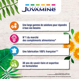 Juvamine TONIFIANT SEXUEL - MACA GINSENG GINGEMBRE, 40 comprimés - Nature Linking