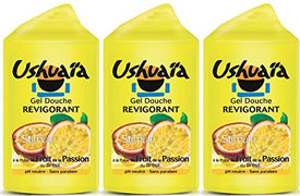 Ushuaïa - Gel Douche Revigoran à la Pulpe de Fruit de La Passion du Brésil - 250 ml - Lot de 3 - Nature Linking