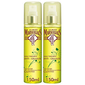Le Petit Marseillais Huile Anti-Cellulite, Tonifie, Affine, Sublime, Thé Vert, Huile Essentielle de Citron, Anis Étoilé, 150ml - Nature Linking